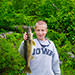 Youth with walleye