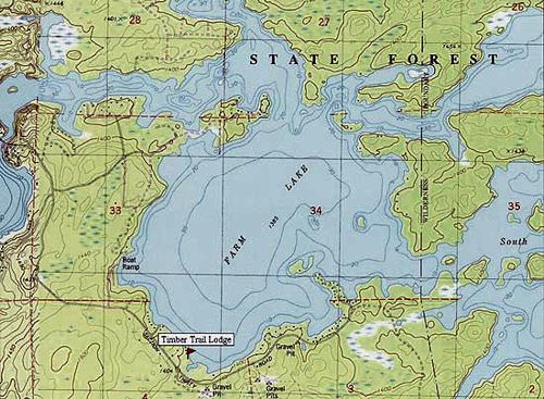 Map of Farm Lake